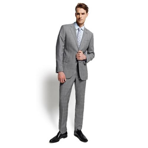 Zanetti "Giove" Fine Line Stripe Genuine Italian 100% Wool Slim Fit Suit ZE1014